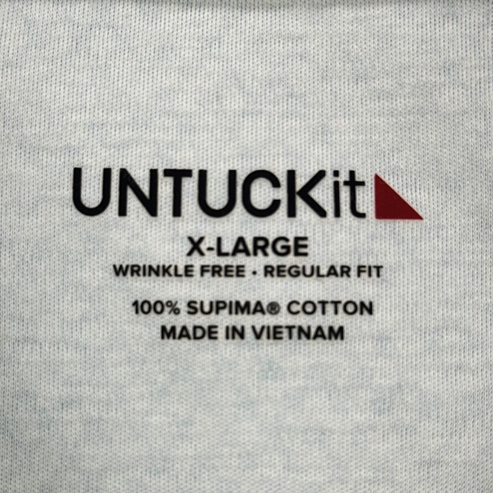 UNTUCKit Polo Shirt Mens XL Light Green Wrinkle Free Supima Cotton Summer Casual - Picture 3 of 8